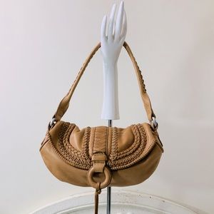 Banana Republic Leather Croissant Shoulder Bag Purse